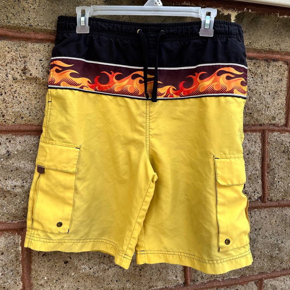 Yellow swim trunks Sonoma large 14-16 boys